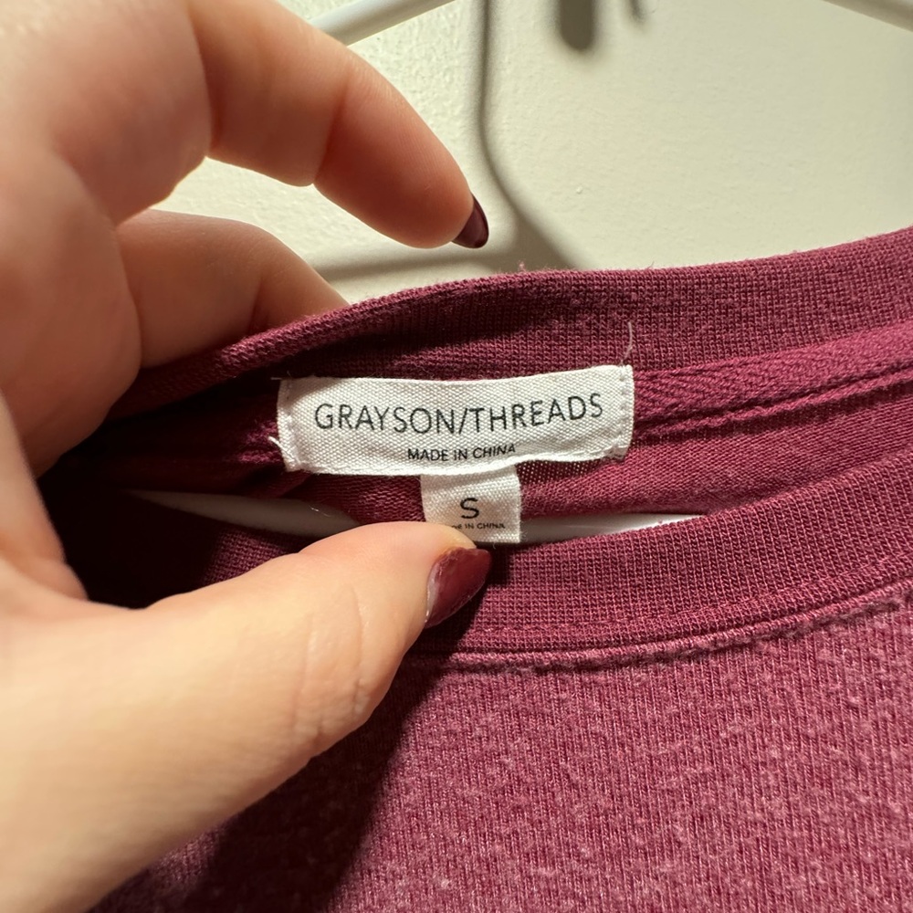 Grayson Threads Maroon Top - Picture 2 of 2